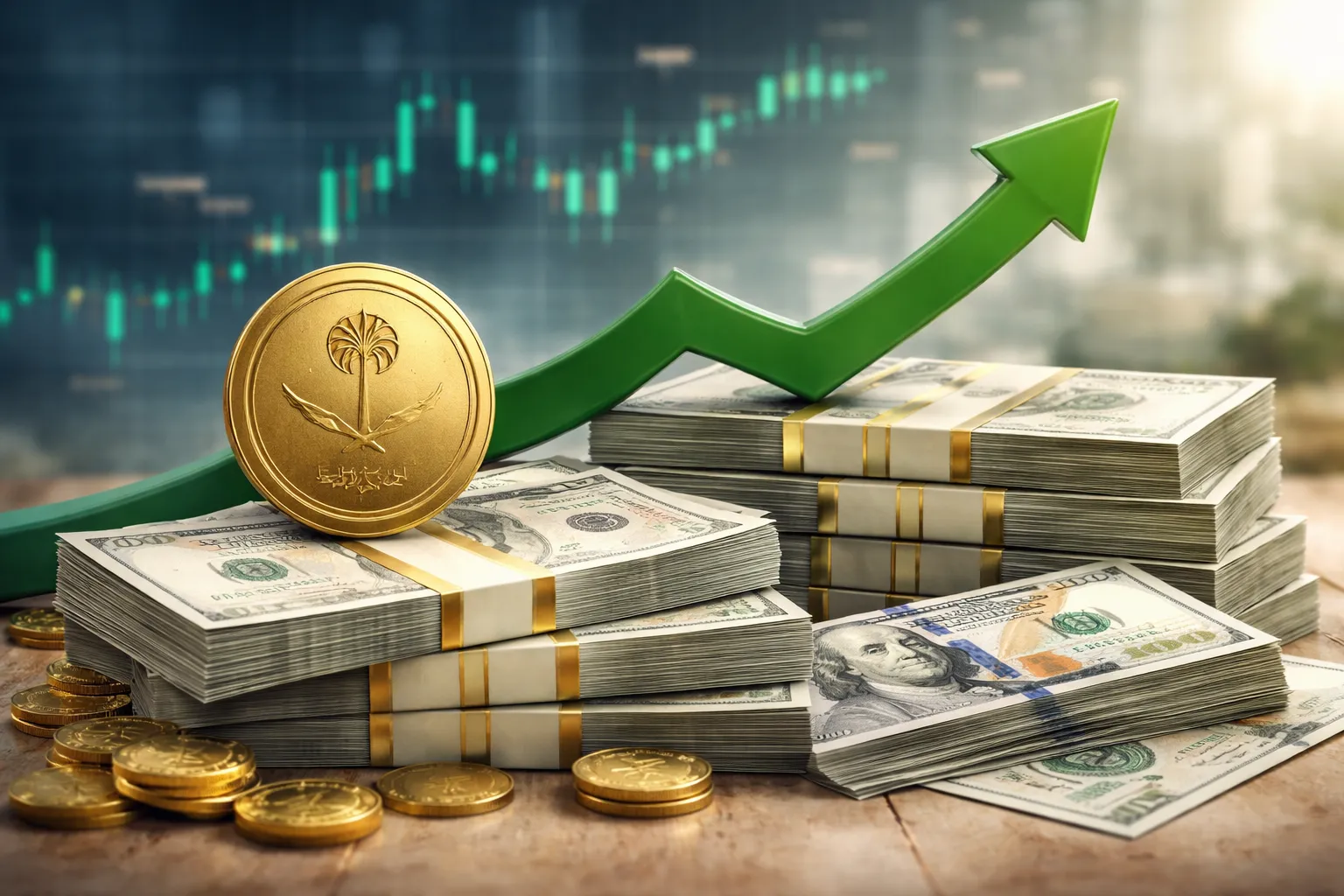 سعر الريال السعودي يرتفع مقابل الدولار إلى 3.6139